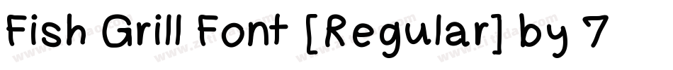 Fish Grill Font [Regular] by 7NTypes字体转换